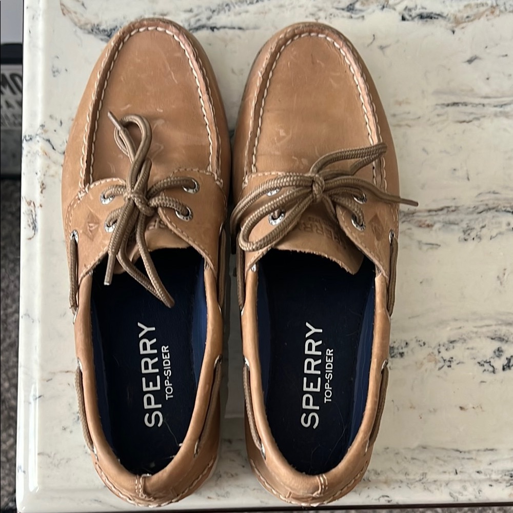 Sperry Men's Brown Leather Boat Shoes